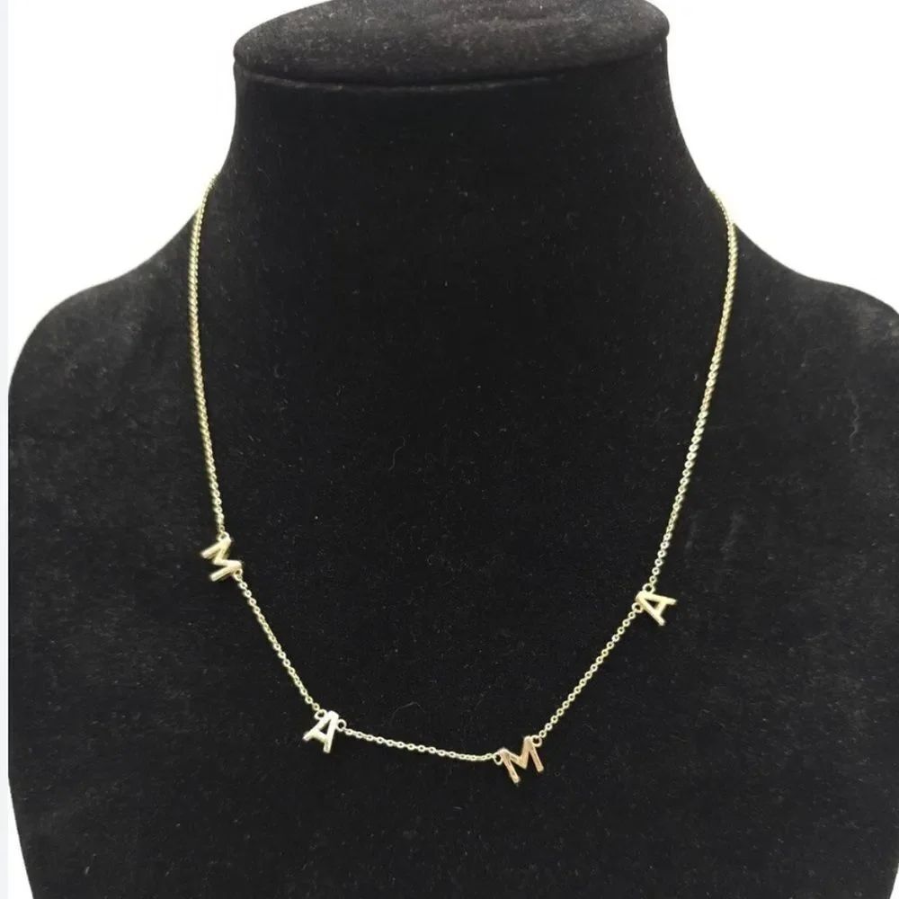Benevolence LA MAMA Necklace Gold Tone 16+2 inch